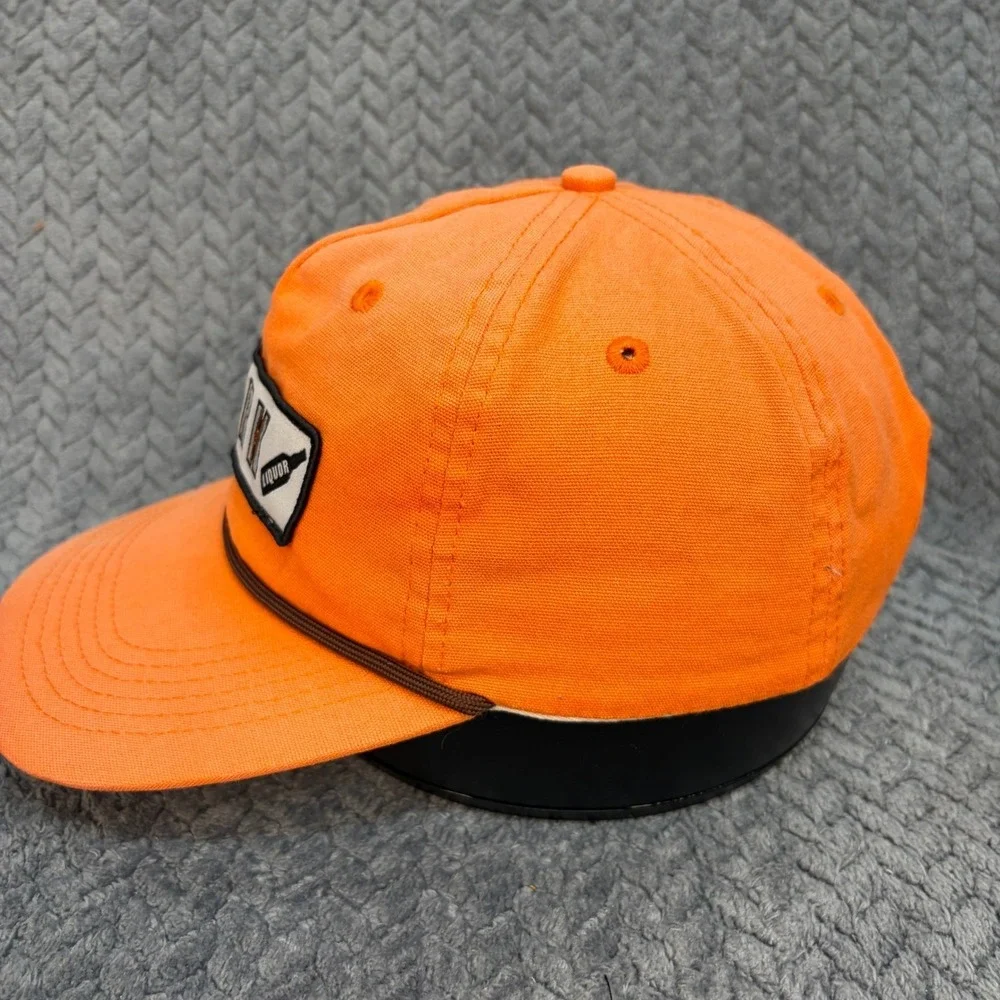 Lost Hat Co Goat Rope Swark Liquor Snapback Hat Orange Camo Patch Rope Cap